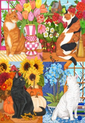 Bluebird 1000 - Mardell Schuster, Four Seasons of Cats