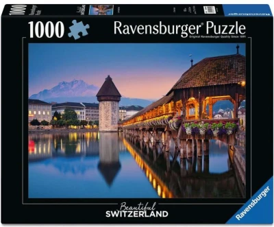 Ravensburger 1000 - Beautiful Switzerland Luzern Kapellbrucke
