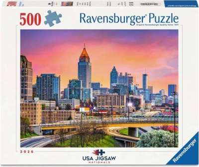 Ravensburger 500 - USA Jigsaw Nationals 26': Atlanta Skyline at Dusk