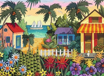 Ravensburger 500 - USA Jigsaw Nationals 26': Tropical Vibes