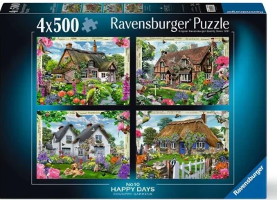 Ravensburger 4x500 - Happy Days No.10: Country Gardens