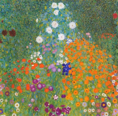 Grafika 1500 - Gustav Klimt, Jardin fleuri, 1905-1907