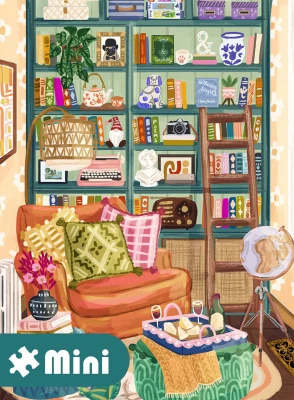 Pieces & Peace 96 Mini Puzzle - Reading Cozy Spot