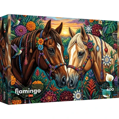 Trefl 400 - Flamingo by Trefl, Kwiecisty galop