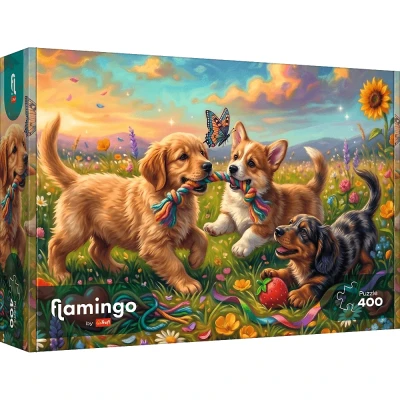 Trefl 400 - Flamingo by Trefl, Szczenięce figle