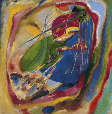 Grafika 1500 - Wassily Kandinsky : Picture with Three Spots, 1914