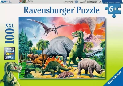 Ravensburger 100 XXL - Among the Dinosaurs
