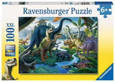 Ravensburger 100 XXL - The Dinosaurs (Kraina gigantów)