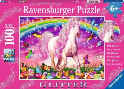 Ravensburger 100 XXL - Glitter, Jednorożec