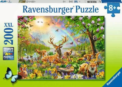 Ravensburger 200 XXL - Wdzięczna rodzina jeleni