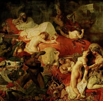 Grafika 1500 - EugĂ¨ne Delacroix, The Death of Sardanapale,1827