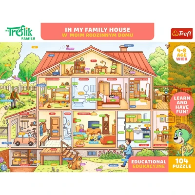 Trefl 104 Edukacyjne - W moim rodzinnym domu / In my Family house