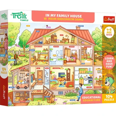 Trefl 104 Edukacyjne - W moim rodzinnym domu / In my Family house