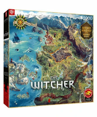 Good Loot Puzzle 1000 - Gaming Puzzle: The Witcher (Wiedźmin) The Northern Realms Map