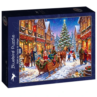 Bluebird Puzzle 500 - Christmas in the Village Centre