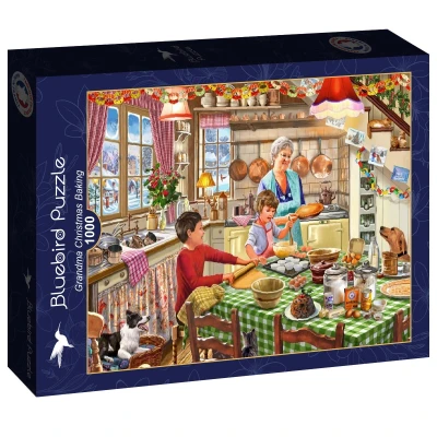 Bluebird Puzzle 1000 - Grandma Christmas Baking