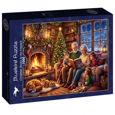 Bluebird Puzzle 1000 - Christmas Stories by the Fireplace
