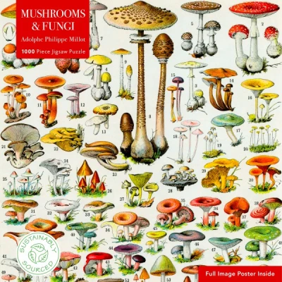 Flame Tree Publishing 1000 - Mushrooms & Fungi by Adolphe Philippe Millot