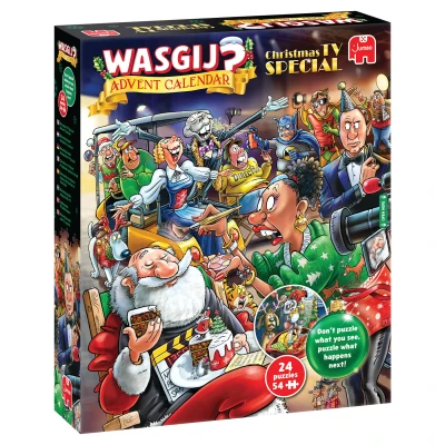 Jumbo 24 x 54 - Wasgij Christmas Advent Calendar - Christmas TV Special