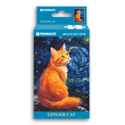 Penmate 108 Mini - Starry Night, Ginger Cat