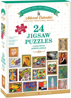 Eurographics 24 x 50 - Kalendarz adwentowy, Modern Fine Art - Christmas Advent Calendar