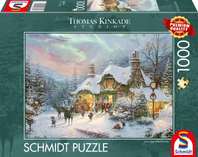 Schmidt 1000 - Thomas Kinkade, Wieczór u Świętego Mikołaja