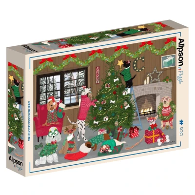 Alipson 500 - Christmas Dogs Decorating