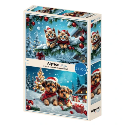 Alipson 2x500 - Christmas Kittens and Puppies