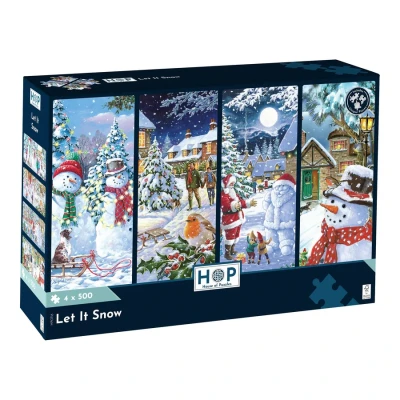 House of Puzzles 4x500 - Let It Snow