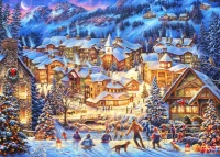 2-puzzles-twilight-winter-village-winters-oasis-jigsaw-puzzle-500-pieces.107790-2.fs.jpg