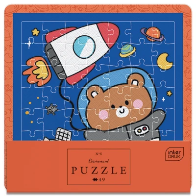 Interdruk 49 Puzzle w ramce, Cute 5 Cosmonaut