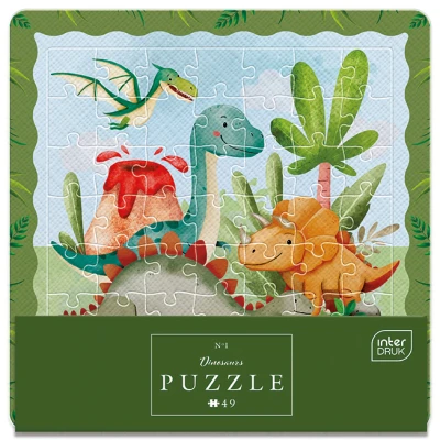 Interdruk 49 Puzzle w ramce, Friends 1 Dinosaurs