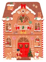 Puzzle 200 el. shape Christmas 1 Gingerbread House_5902277395962_plansza.jpg