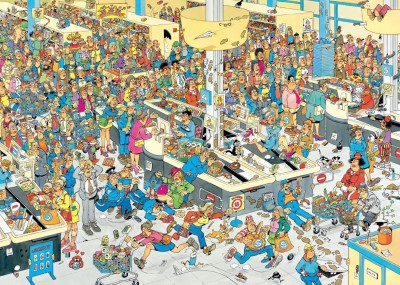 Jumbo 1000 - Jan van Haasteren - Queued Up !