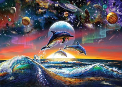 Art Puzzle 500 - Universal Dolphins