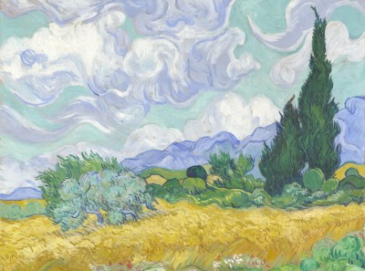 Grafika 2000 - Vincent Van Gogh : Wheat Field with Cypress, 1899