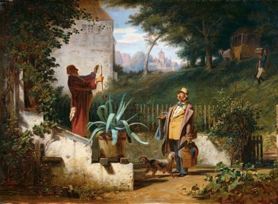Grafika 2000 - Carl Spitzweg - childhood friends, 1855