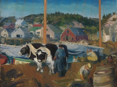 Grafika 2000 - George Bellows : Ox Team, Wharf at Matinicus, 1916