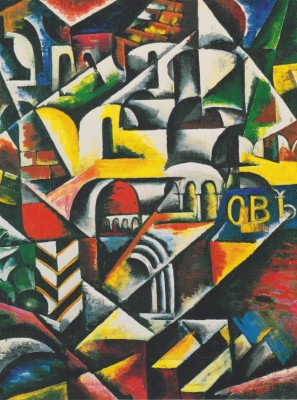 Grafika 2000 - Lyoubov Popova : Paysage Urbain Cubiste, 1914