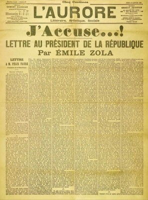 Grafika 2000 - One of the Aurora of January 13, 1898 - Emile Zola: I accuse ...!