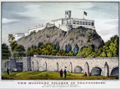 Grafika 2000 - Poster Currier & Ives: Military College Chapultepec, 1847