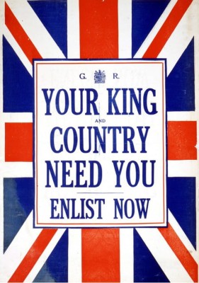 Grafika 1000 - British Army Recruitment Poster, 1914 (Plakat rekrutacyjny armii brytyjskiej)