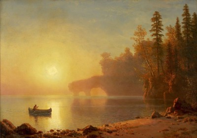 Grafika 1000 - Albert Bierstadt : Canoe Indien, 1886
