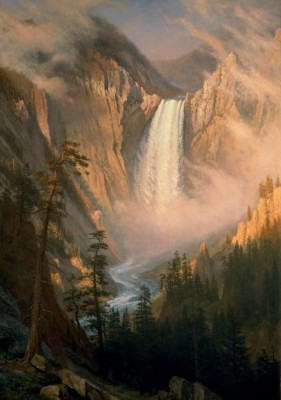 Grafika 1000 - Albert Bierstadt : Les Chutes de la RiviĂ¨re Yellowstone, 1881