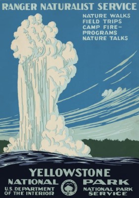 Grafika 1000 - Poster for Yellowstone National Park, USA,, 1938 ( Plakat Parku Narodowego Yellowstone, USA )