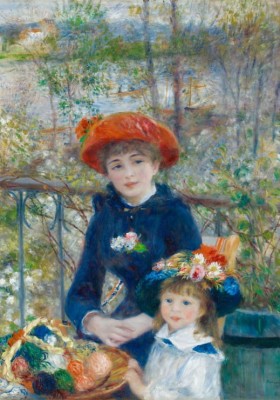 Grafika 1000 - Auguste Renoir : Deux Soeurs sur la Terrasse, 1881