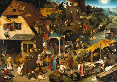Grafika 1000 - Pieter Brueghel : Proverbes Flamands, 1559