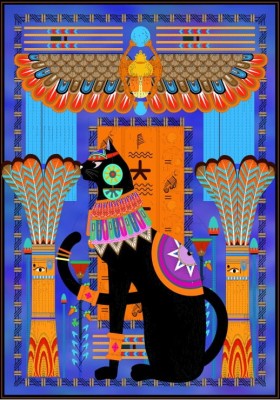 Grafika 1000 - Egyptian cat (Kot egipski)
