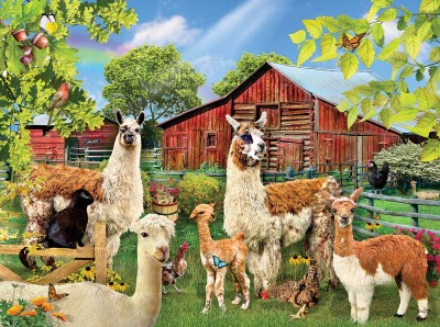 SunsOut 1000 - Lori Schory - Six Llamas