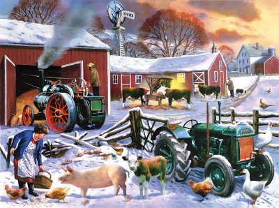SunsOut 1000 -  Kevin Walsh - Wintertime Farm